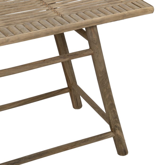 S/2 Mesitas Natural Bambú 60 X 32 X 41 Cm