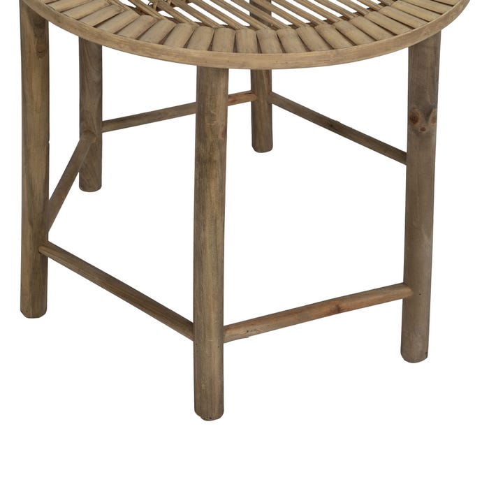S/2 Mesas de Bambu Natural 50 X 50 X 48 Cm