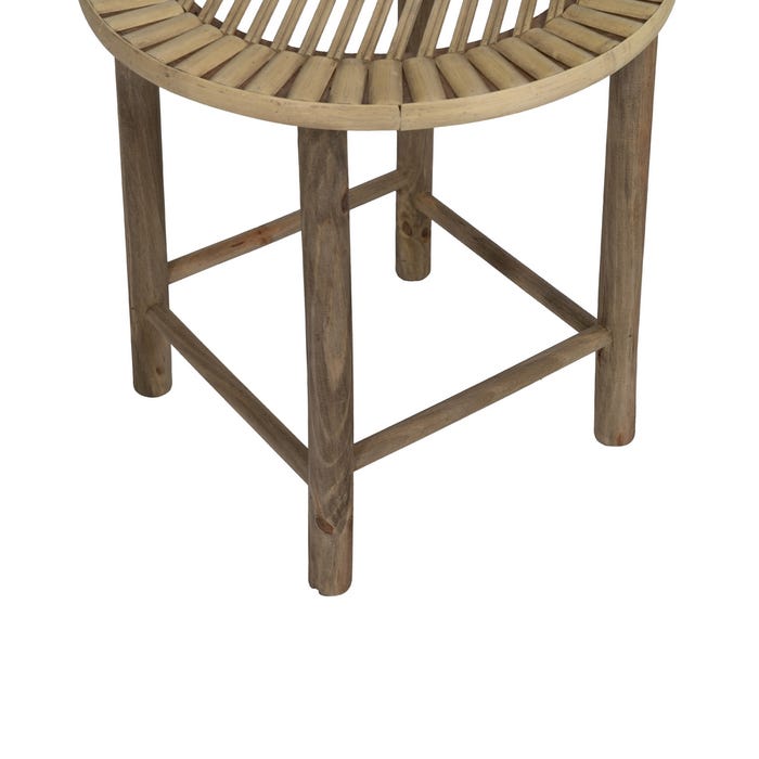S/2 Mesas de Bambu Natural 50 X 50 X 48 Cm