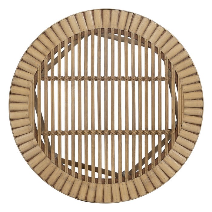 S/2 Mesas de Bambu Natural 50 X 50 X 48 Cm