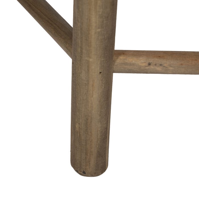 S/2 Mesas de Bambu Natural 50 X 50 X 48 Cm