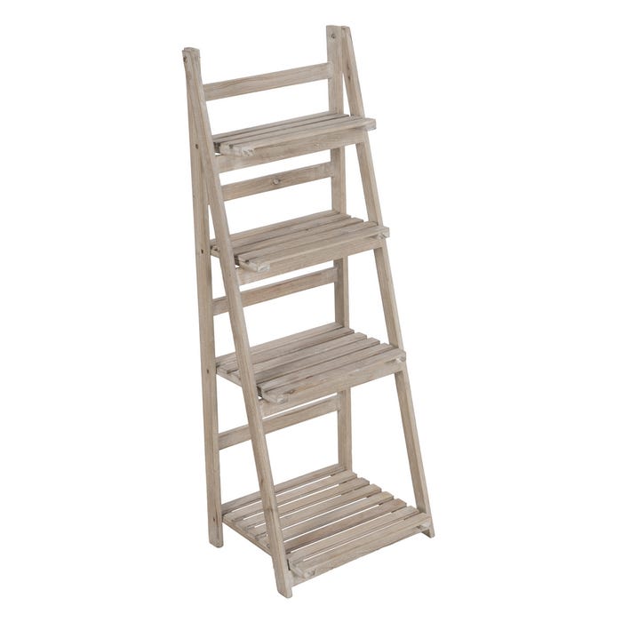 Natural Wood Shelving 41.50 X 34 X 112 Cm
