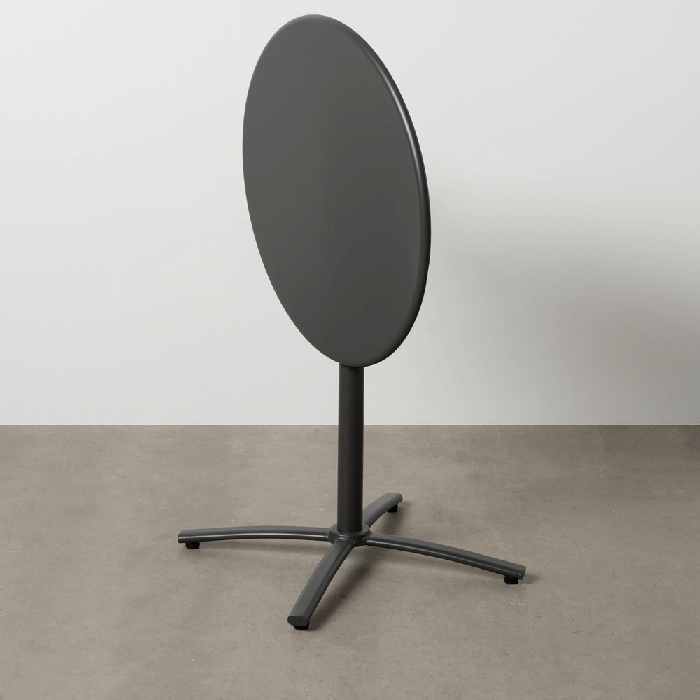 Mesa lateral dobrável em aço antracite 70 x 70 x 72 cm