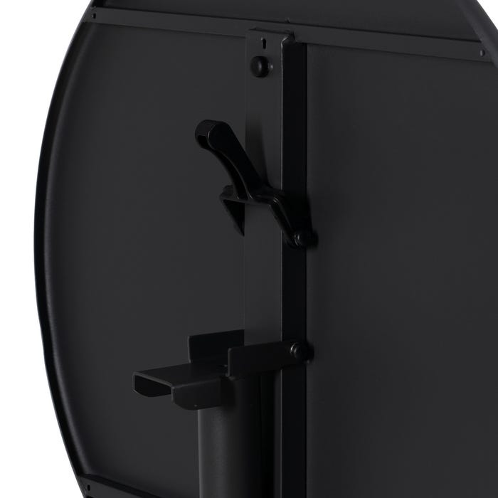 Mesa lateral dobrável em aço antracite 70 x 70 x 72 cm