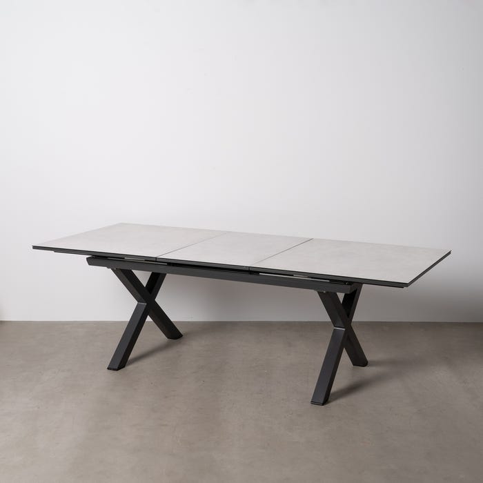 Mesa de Jantar Extensível Branca 180 X 100 X 77 Cm