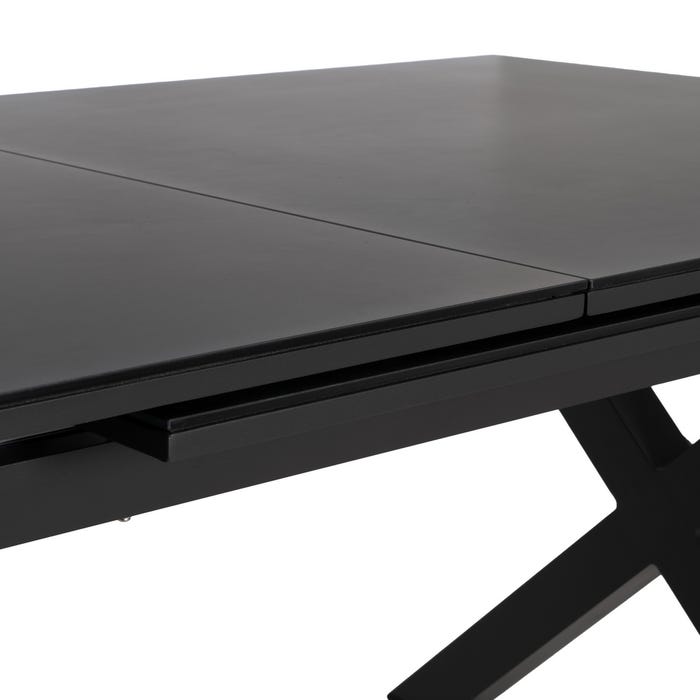Mesa Comedor Extensible Antracita 180 X 100 X 77 Cm