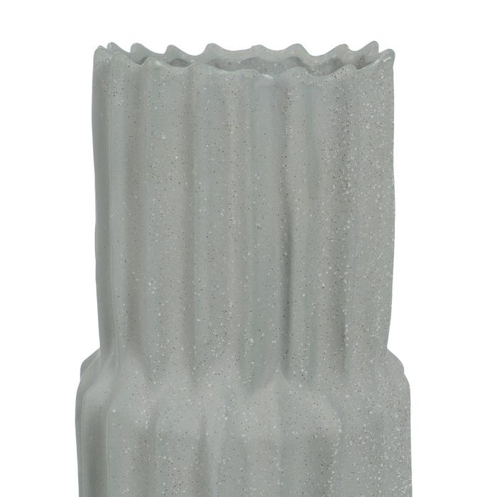 Vaso de cerâmica verde para decoração 18 x 18 x 60 cm