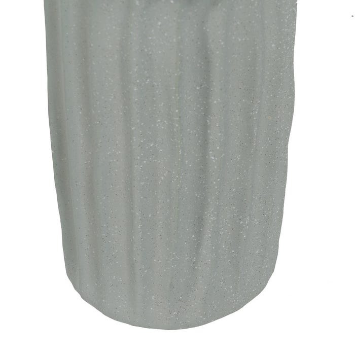 Vaso de cerâmica verde para decoração 18 x 18 x 60 cm
