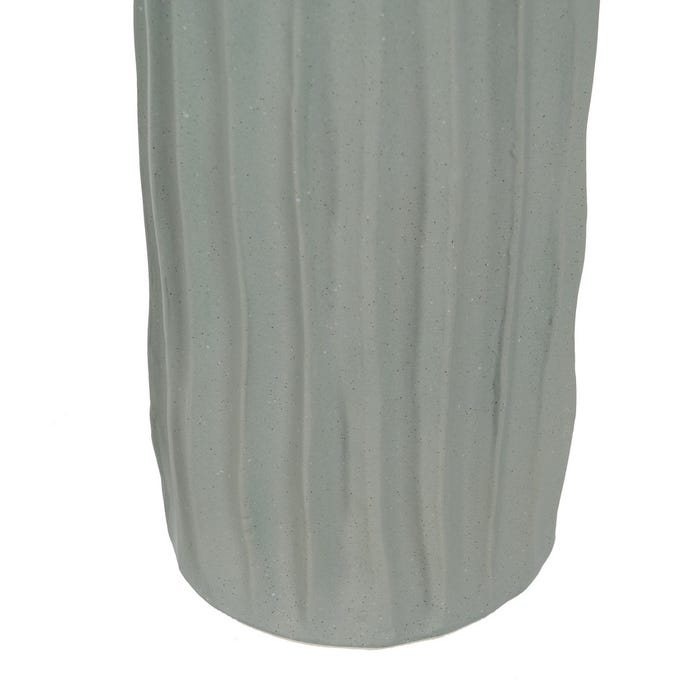 Vaso de cerâmica verde para decoração 21 x 21 x 75 cm