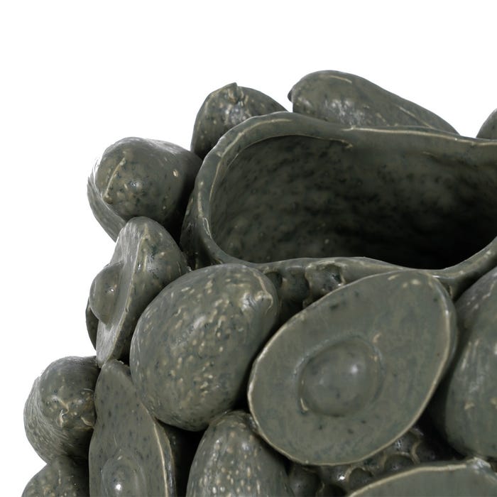 Vaso de Cerâmica Verde Decoração 33 X 33 X 37,50 Cm