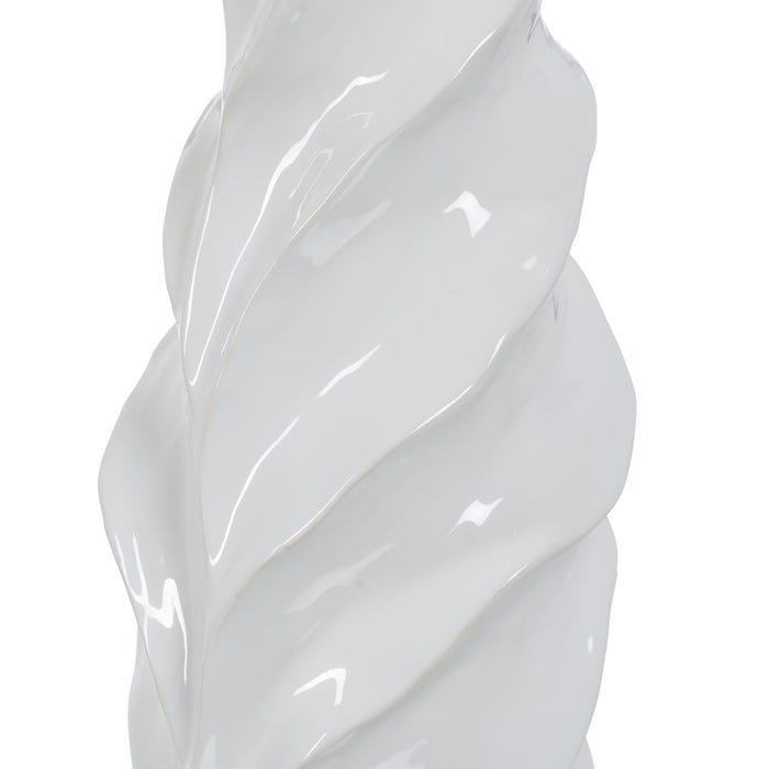 White Ceramic Vase Decoration 16 X 15 X 44 Cm
