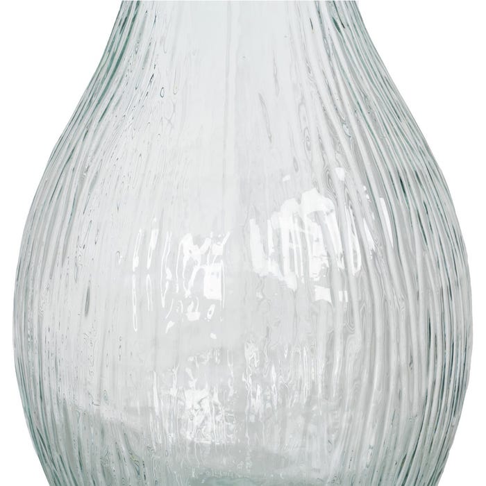 Florero Natural Vidrio Reciclado We Care 34 X 34 X 75 Cm