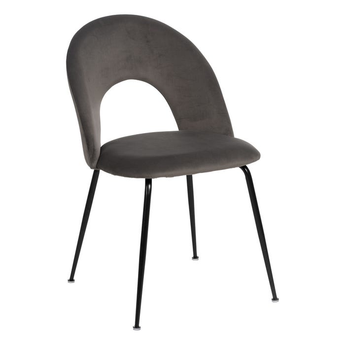 Silla Taupe Tejido-Metal Contract 49 X 60 X 81 Cm