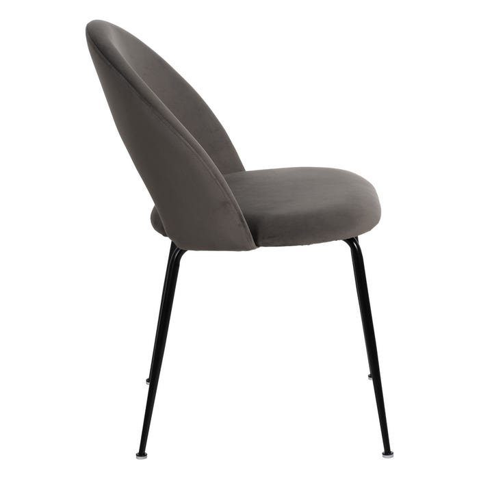 Silla Taupe Tejido-Metal Contract 49 X 60 X 81 Cm