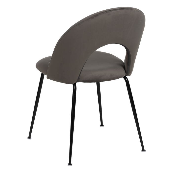 Silla Taupe Tejido-Metal Contract 49 X 60 X 81 Cm