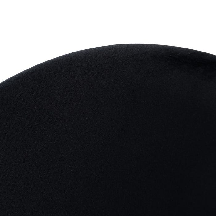 Black Fabric-Metal Contract Chair 49 X 60 X 81 Cm
