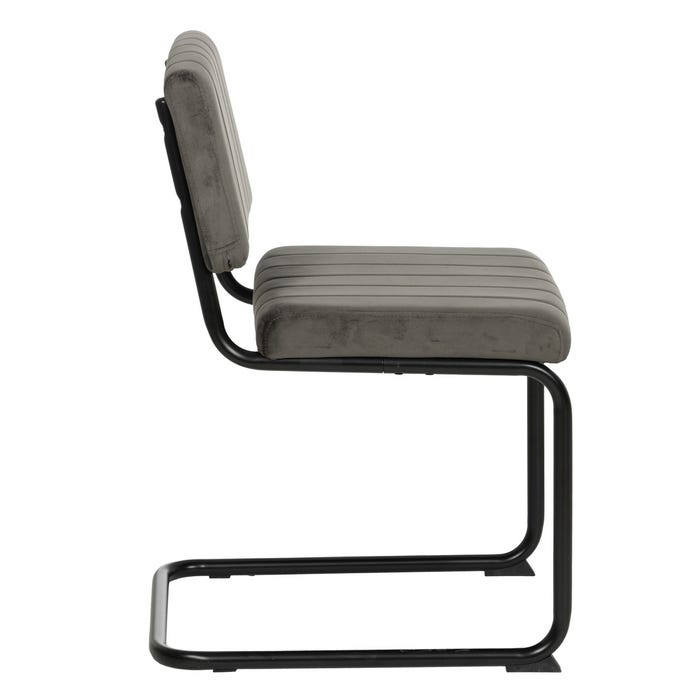 Silla Taupe Tejido-Metal Contract 48 X 56 X 82 Cm