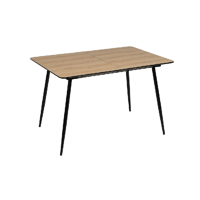 Mesa Extensible Natural Dm-Metal Salón 120 X 80 X 75 Cm