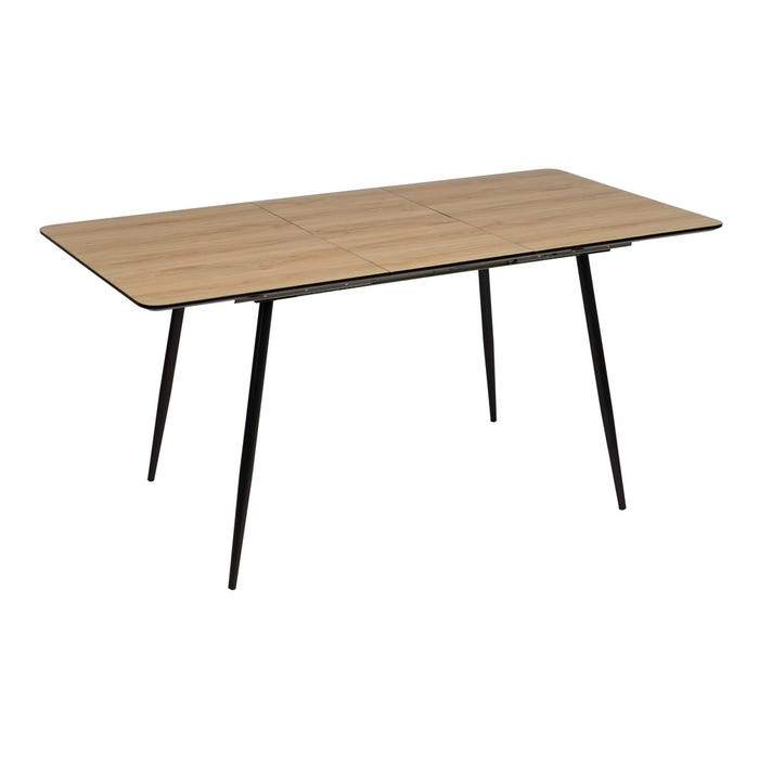 Mesa Extensible Natural Dm-Metal Salón 120 X 80 X 75 Cm