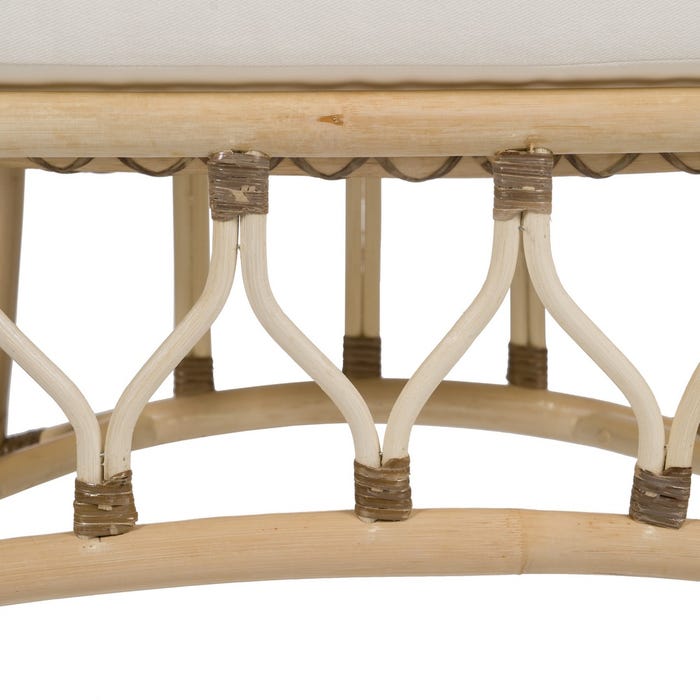Natural Rattan Living Room Armchair 58 X 62 X 85 Cm