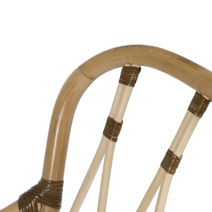 Natural Rattan Living Room Armchair 58 X 62 X 85 Cm