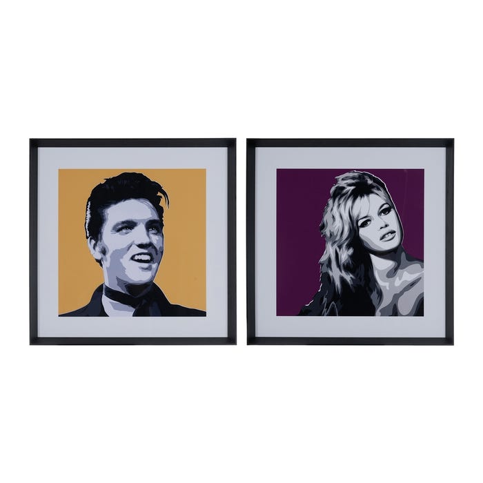 Cuadro Impresión Pop Art 2/M Decoración 53 X 53 Cm