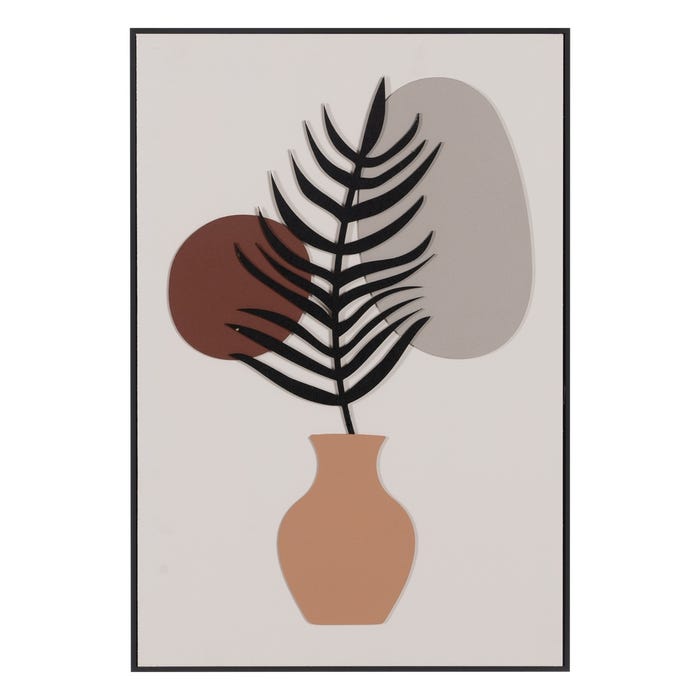 Cuadro Relieve 2/M Madera Decoración 40 X 60 Cm
