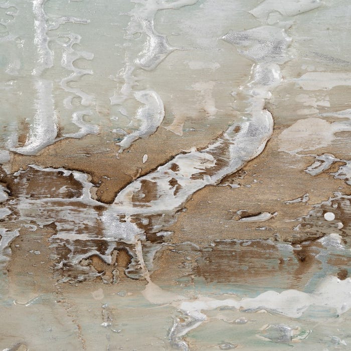 Pintura abstrata pintada à mão sobre tela em moldura de maca. 2 modelos.