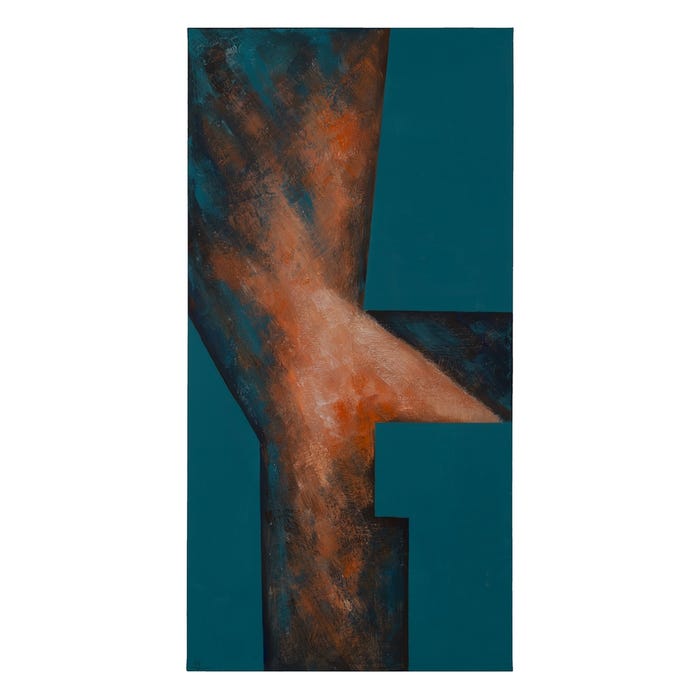 Abstract Painting 2/M Canvas Decoration 70 X 140 Cm