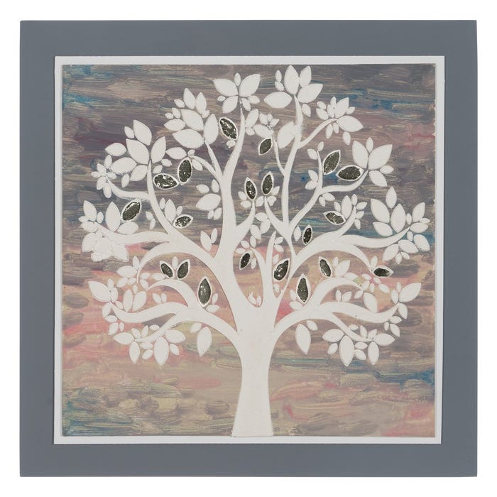 Cuadro 2/M Multicolor Madera Decoración 60 X 4 X 60 Cm