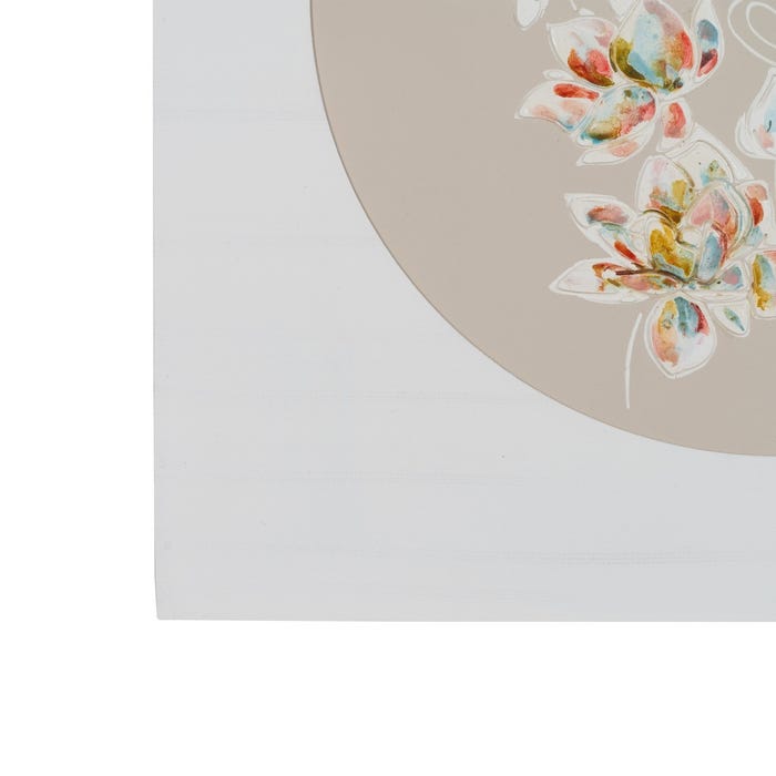 Picture 2/M Cream Wood Decoration 60 X 4 X 60 Cm