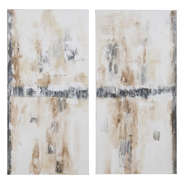 Pintura Abstracto 2/M Lienzo Decoración 60 X 120 Cm