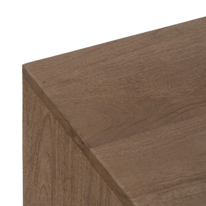 Mueble Tv Natural Madera De Mango Salón 155 X 40 X 55 Cm