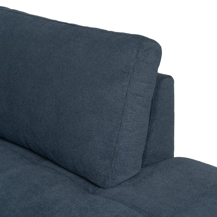 Right Chaise Longue Sofa Blue 266 X 222 X 80 Cm