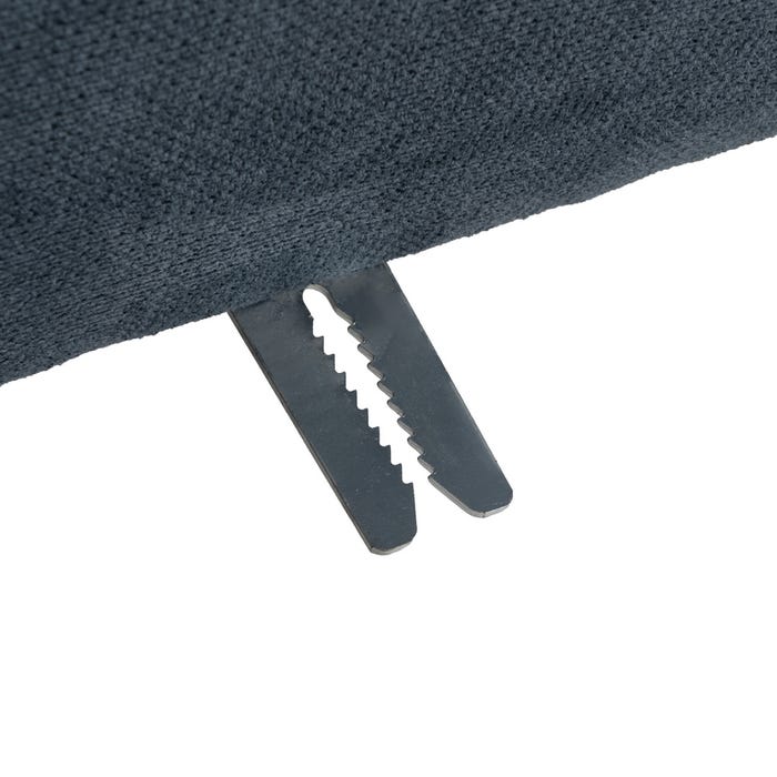 Right Chaise Longue Sofa Blue 266 X 222 X 80 Cm