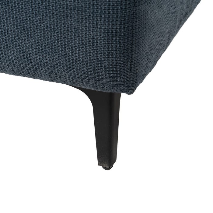 Right Chaise Longue Sofa Blue 266 X 222 X 80 Cm