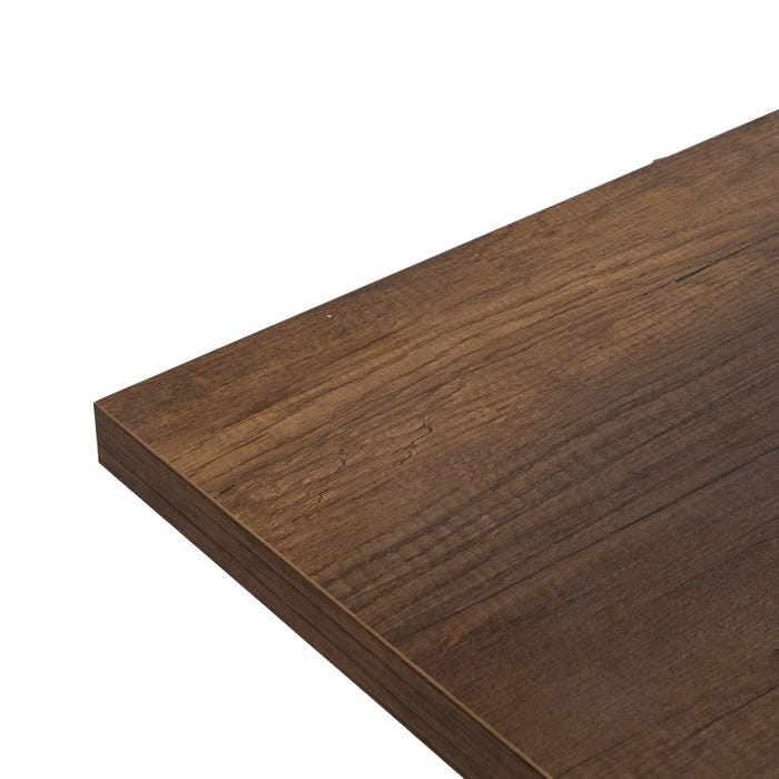 Mesa extensível de metal e madeira marrom Pax 138 x 85 x 76 cm