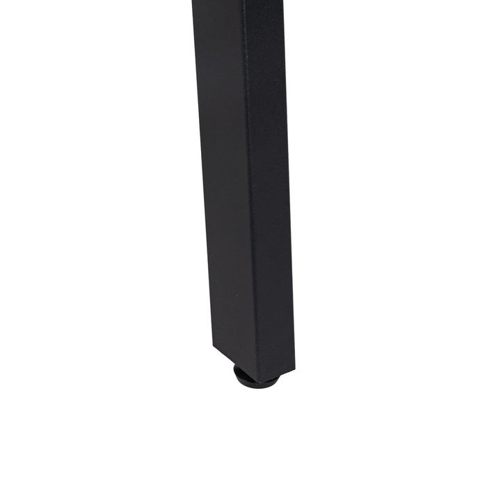 Mesa extensível de metal e madeira marrom Pax 138 x 85 x 76 cm