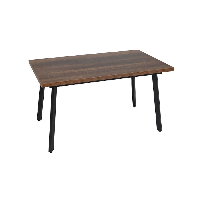 Mesa extensível de metal e madeira marrom Pax 138 x 85 x 76 cm