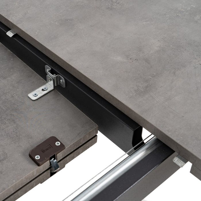 Mesa extensível Pax Gray Metal-Madeira 138 x 85 x 76 cm