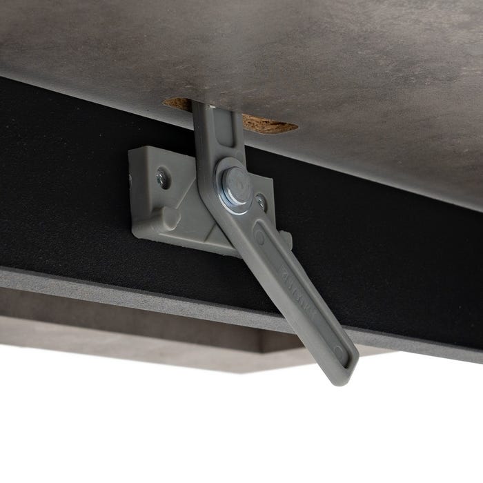 Mesa extensível Pax Gray Metal-Madeira 138 x 85 x 76 cm