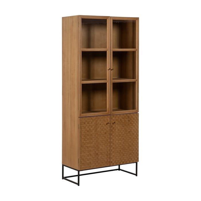 Natural Dm-Wood Display Case 84.50 X 42.50 X 198 Cm