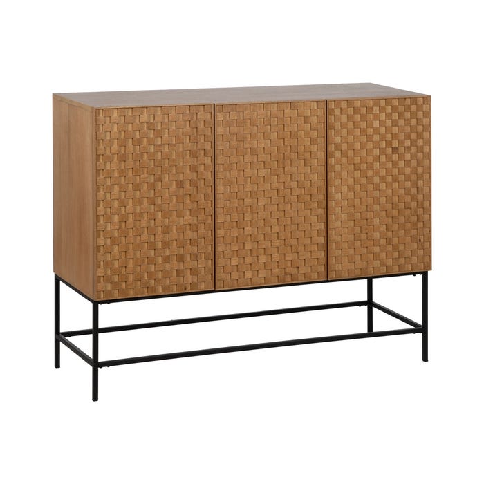 Natural Dm-Wood Sideboard 121.50 X 42.50 X 93.50 Cm