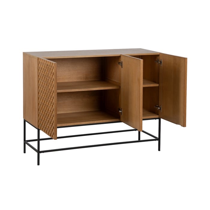 Aparador em madeira natural Dm 121,50 x 42,50 x 93,50 cm