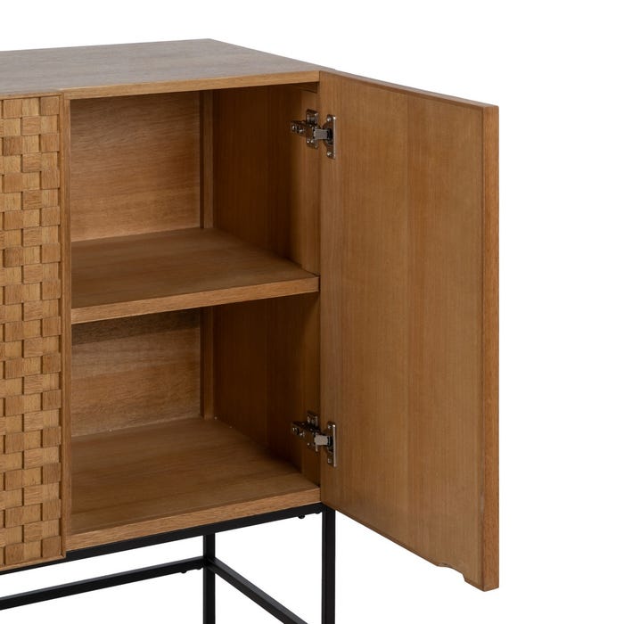 Aparador em madeira natural Dm 121,50 x 42,50 x 93,50 cm
