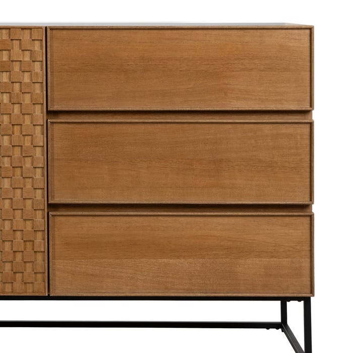Aparador Natural Dm-Madera 160 X 42,50 X 79 Cm