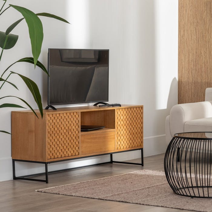 Natural DM-Wood TV Cabinet 148 x 40 x 60.50 cm