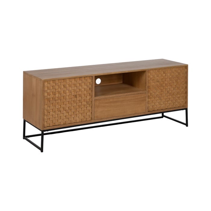 Mueble Tv Natural Dm-Madera 148 X 40 X 60,50 Cm