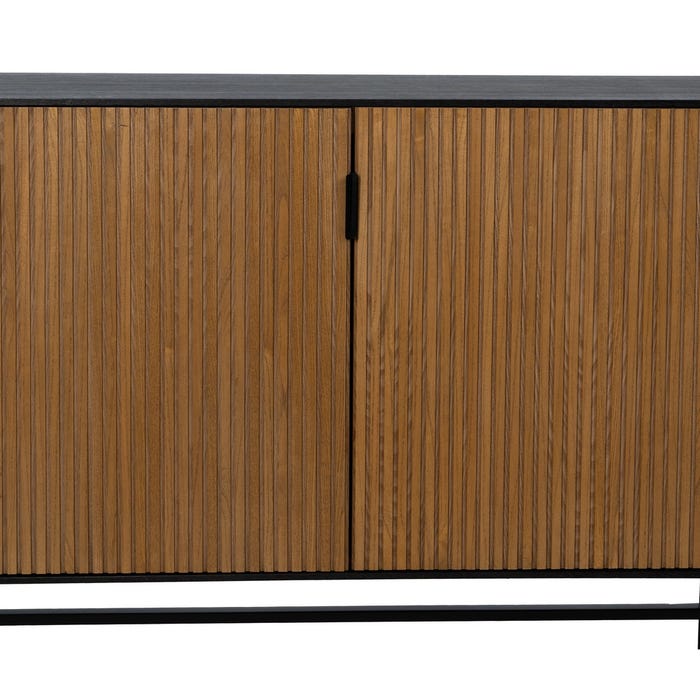 Aparador Preto-Natural Dm-Madeira 204 X 40 X 81,50 Cm