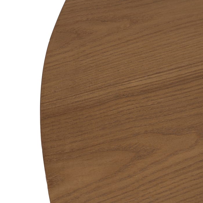 Mesa de Jantar Preto-Natural Dm-Madeira 220 X 113 X 75 Cm